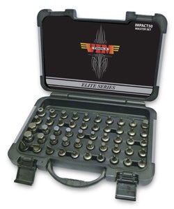Image of VIM Tools Impact Master Set, 50 Piece, Half Cut TORX, Hex, Flat, Philips, & XZN Drivers, 3/8 Inch Square Drive