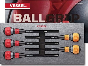 Vessel Tools 2200 Ball Ratchet Screwdriver 5pcs set in EVA FOAM