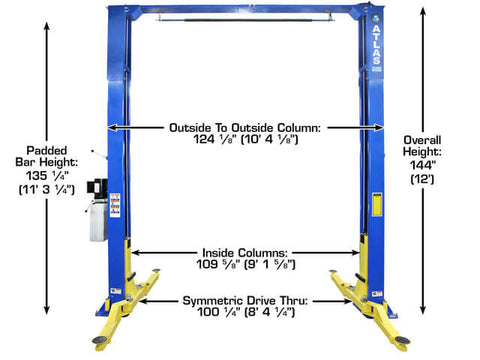 Image of Atlas PRO-9D 9000 Pound Overhead 2 Post Automotive Lift