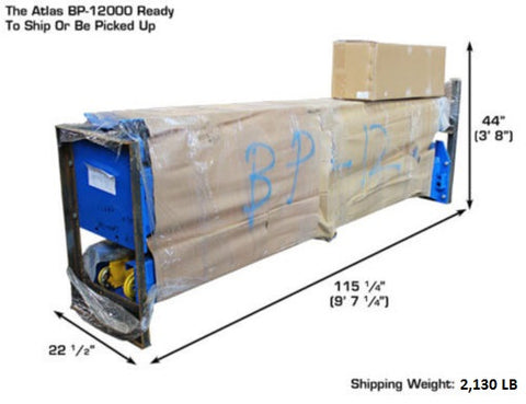 Image of Atlas BP12000X Base Plate 12,000 Two Post Automotive Lift - Includes Shipping