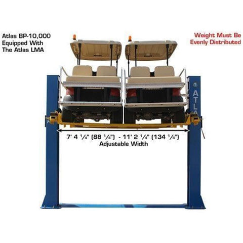 Image of Atlas BP8000 Base Plate Automotive with Lawnmower Adapter Combo