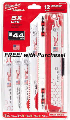 Image of Milwaukee M18 Gen II Sawzall Reciprocating saw with FREE 12pc Blade Set