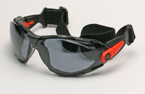 Image of Elvex Go Specs Safety/Motorcycle/Sun Glasses/Goggles Smoke or Clear Anti-Fog Lens with Strap