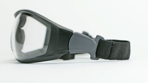 Image of Elvex Go Specs II G2 Safety/Shooting/Glasses/Goggles Clear & Grey Anti-Fog Lens
