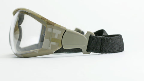 Image of Elvex Delta Plus Go Specs II G2 Safety Glasses/Goggles Anti-Fog Lens Camo Frame All Lens Colors