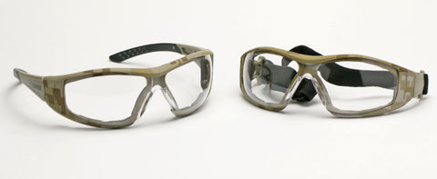 Image of Elvex Delta Plus Go Specs II G2 Safety Glasses/Goggles Anti-Fog Lens Camo Frame All Lens Colors