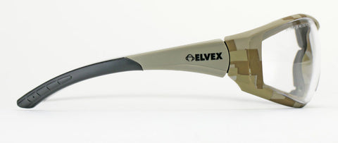 Image of Elvex Delta Plus Go Specs II G2 Safety Glasses/Goggles Anti-Fog Lens Camo Frame All Lens Colors