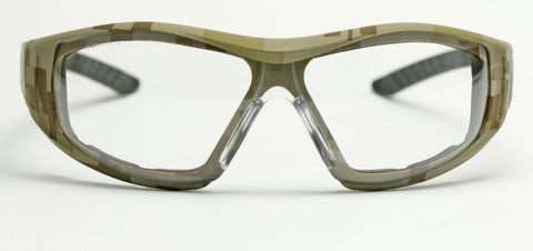 Image of Elvex Delta Plus Go Specs II G2 Safety Glasses/Goggles Anti-Fog Lens Camo Frame All Lens Colors