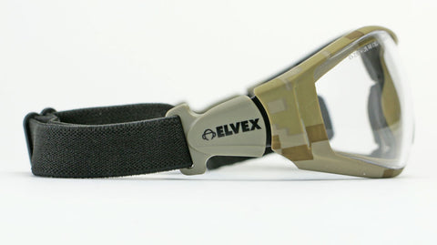 Image of Elvex Delta Plus Go Specs II G2 Safety Glasses/Goggles Anti-Fog Lens Camo Frame All Lens Colors