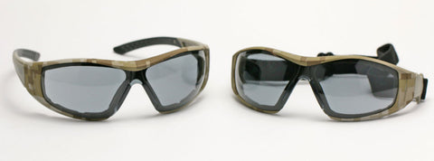 Image of Elvex Delta Plus Go Specs II G2 Safety Glasses/Goggles Anti-Fog Lens Camo Frame All Lens Colors