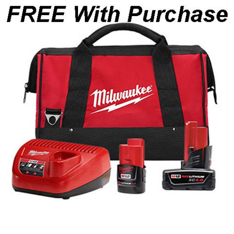 Image of Milwaukee M12 Fuel Drill and Driver Kit 2599-22 with FREE Redlithium Starter Kit