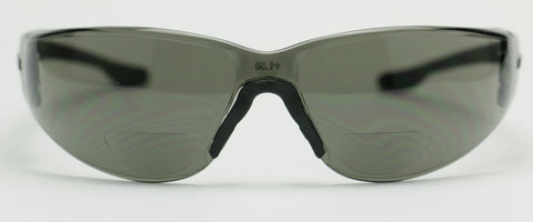 Image of Elvex Atom RX401 Bifocal Safety/Reading Glasses Grey 1.0 to 1.5 Magnification