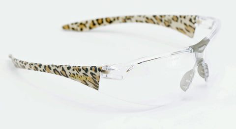 Image of Elvex Delta Plus Avion™ Safety/Shooting Glasses Clear Lens/Leopard Frame Women Z87.1