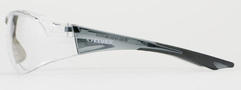 Image of Elvex Delta Plus Avion Slim Fit Kids Shooting/Safety Glasses Clear Lens Black Frame