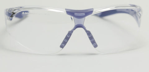 Image of Elvex Delta Plus Avion Slim Fit Kids Shooting/Safety Glasses Clear Lens Blue Frame