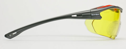 Image of Elvex Delta Plus Brow Specs Safety/Shooting Glasses Amber Lens Z87.1