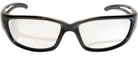 Image of Edge Eyewear Kazbek XL Extra Wide Safety Glasses Black/Clear Lens SKXL111