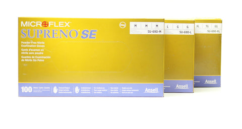 Image of Ansell Microflex Supreno SE Nitrile Disposable Gloves