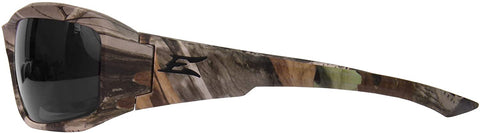 Image of Edge Eyewear Brazeau Safety/Sun Glasses Forrest Camo Frame with Polarized Smoke Lens TXB216CF