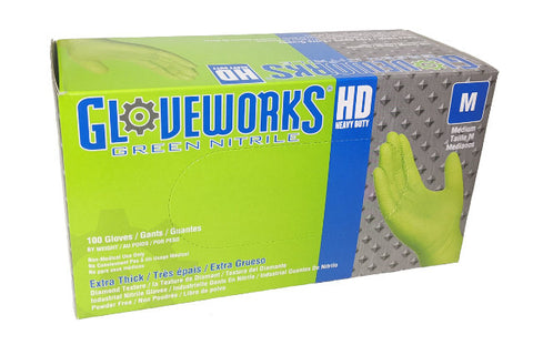 Image of Ammex Gloveworks Green Nitrile Gloves