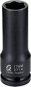 17MM 1/2" Dr Extra Thin Wall