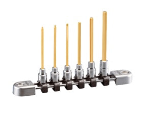 6 Piece 1/4" Drive Long Hex