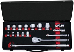 17 Piece 1/2" Drive Metric 6 - 1