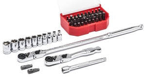 45 Pc. Slim Head Ratchet Set