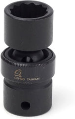 SUNEX 1/2" Dr 18mm 12pt Deep Universal Impact socket