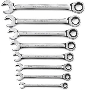 8 Piece Ratcheting Open End