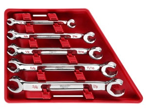 Milwaukee Tool 5pc Double End Flare Nut Wrench Set - SAE