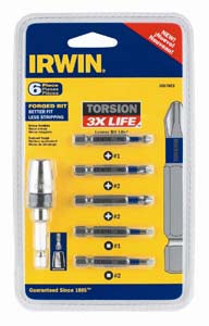 6 Piece Torsion Bit Set