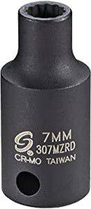 3/8" Dr. 7mm 12pt Semi-Deep