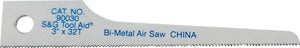 Tool Aid 3" Cobalt Recipricating, Air Saw Blades 18TPI
