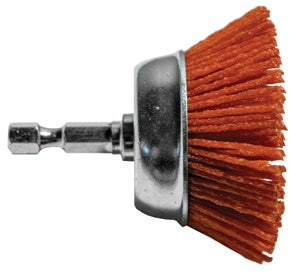 2" Coarse Nylon Cup Brush Hex