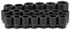 1" Drive 20 Piece Deep Metric