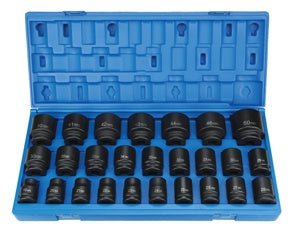 3/4" Drive 19-50mm 26 Piece