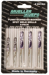 5 Pack Spot Weld Drill Bits