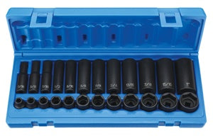 24 Piece 3/8" Drive SAE Impact