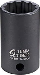 3/8" Dr. 18mm 12pt Semi-Deep