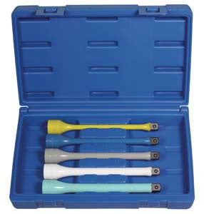 Grey Pneumatic 1/2" Drive 5 Piece Torque Stick Extension Kit