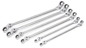GearWrench 6 Piece 90-Tooth 12 Point Metric GearBox Double Flex Ratcheting Wrench Set