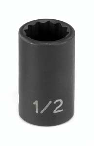Grey Pneumatic SOC 1/2 3/8D IMP 12PT BLK