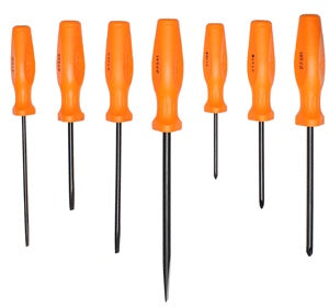 Mayhew 6 Piece Hi-Vis Orange Long Screw Driver Set