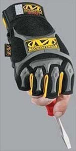Fingerless M-Pact Glove Black - 1