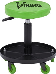 American Forge & Foundry Viking by AFF - Mechanic's Roller Stool w/ Adjustable Height - 300 Lbs. Capacity