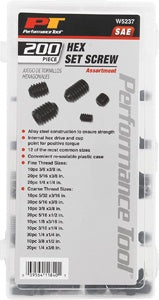 200 Pc SAE Hex Set Screws