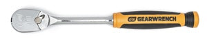 GearWrench 3/8 Inch Drive 90-Tooth Dual Material Teardrop Ratchet 9 Inch