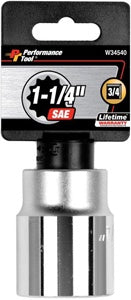 3/4" Dr 1-1/4" 12pt Socket