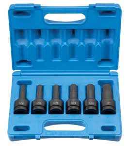 3/4" Drive 6 Piece SAE Hex